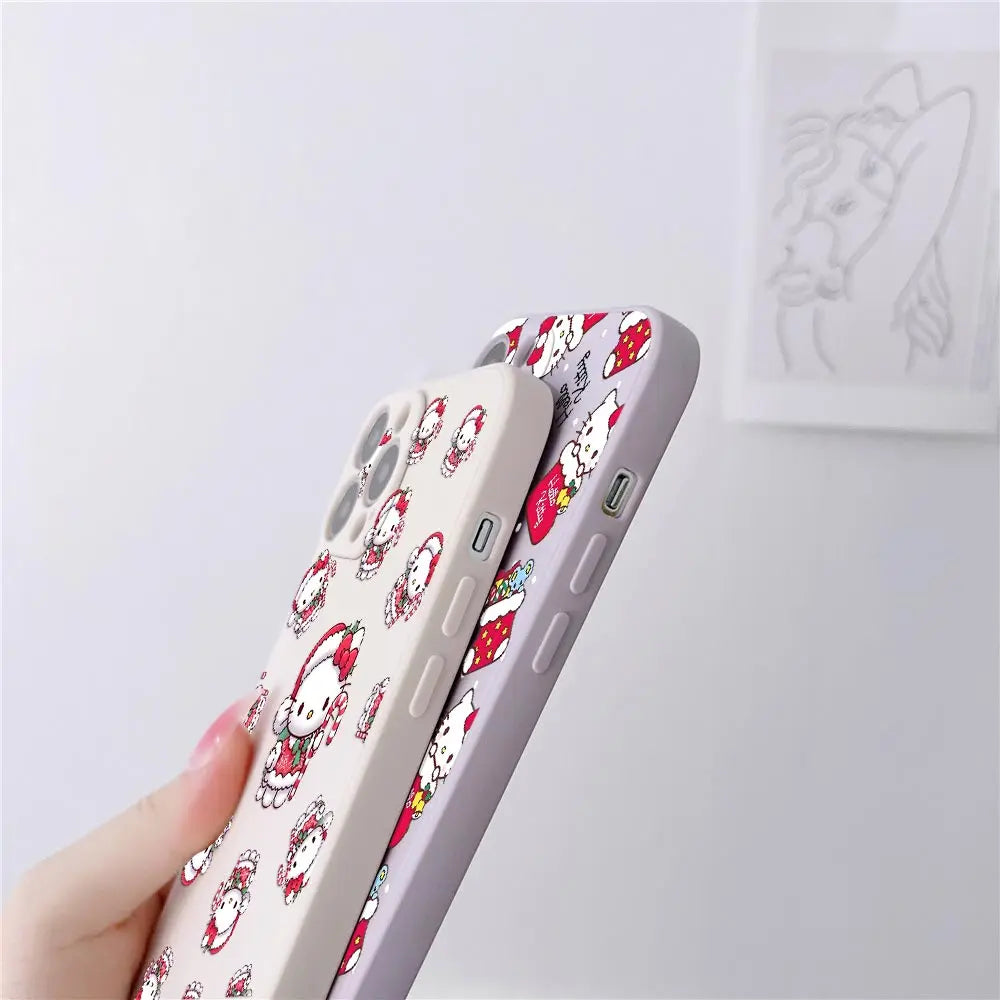 Merry Hello Kittys Christmas Phone Case For iPhone