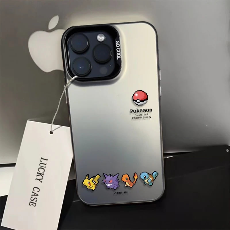 Cute Pixel Pokemon Pattern Phone Case For iPhone