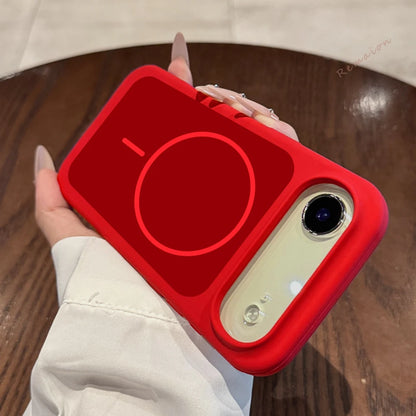 Magnetic Liquid Silicone Phone Case For iPhone