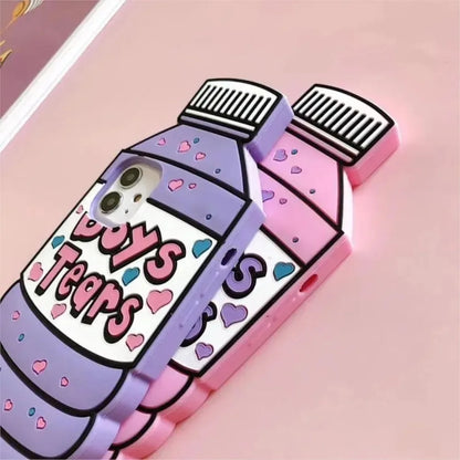 3D Cartoon Water Bottle Phone Case Soft Silicone Cover